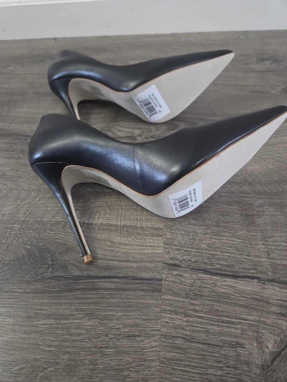 Massimo Matteo Womens Black Pointed-Toe Leather Pumps Size 10 NWOT - Picture 6 of 10